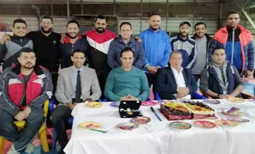 نادي الطالبية يحتفل برئيس جهاز الكاراتية بعد تكريمه من الرئيس السيسي
