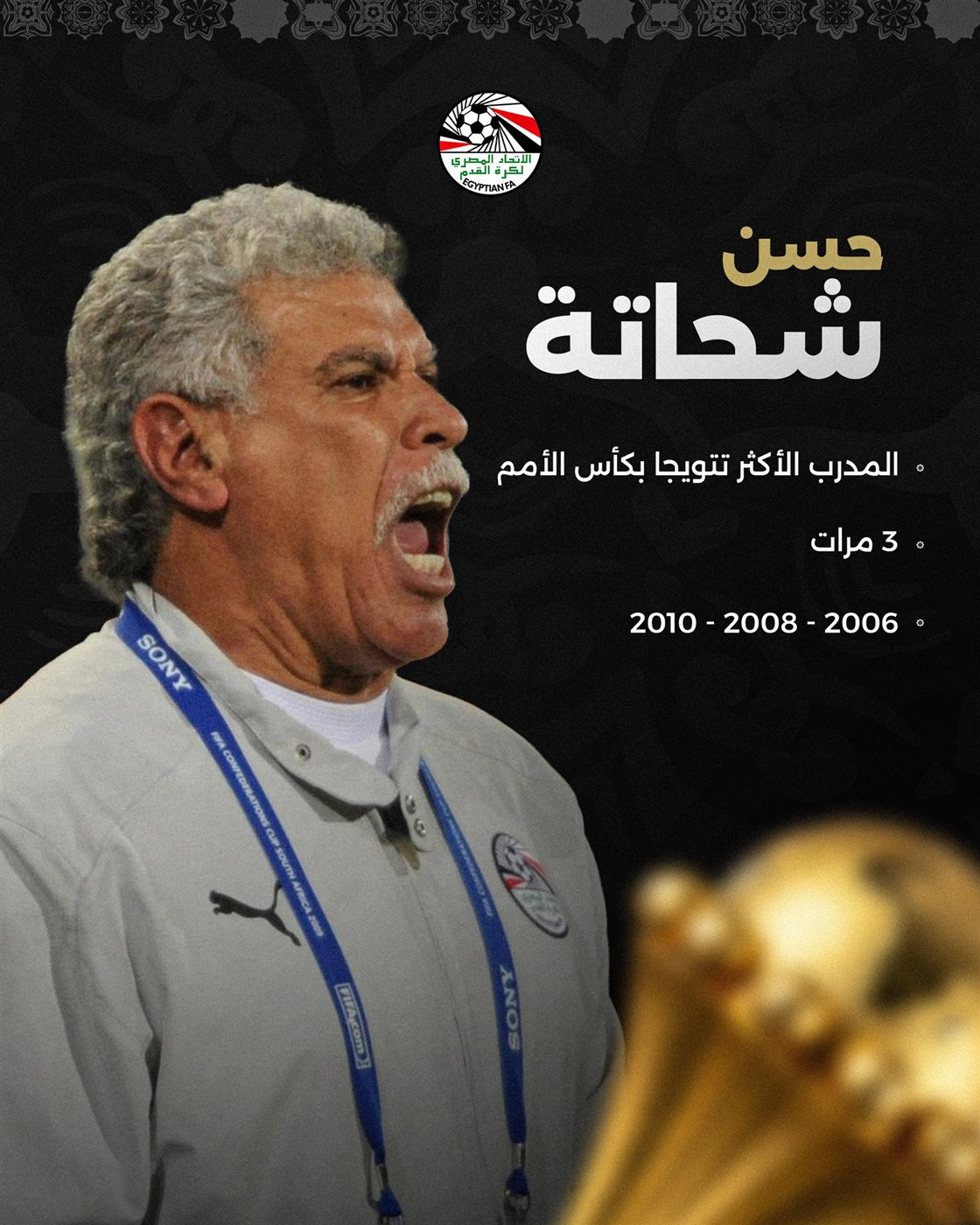 اتحاد كرة القدم المصري يحتفي بالكابتن جمال عبدالناصر