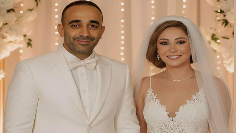 منة شلبي وعريسها المنتج أحمد الجنايني