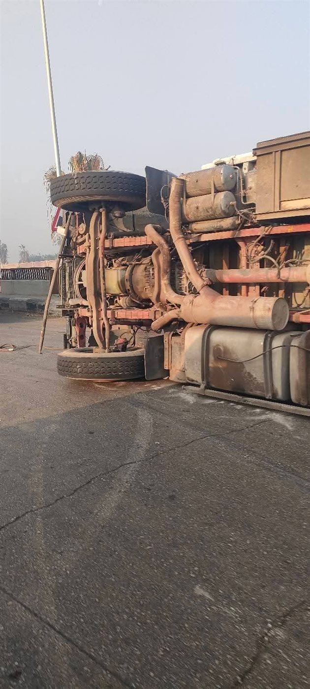 انقلاب سيارة نقل