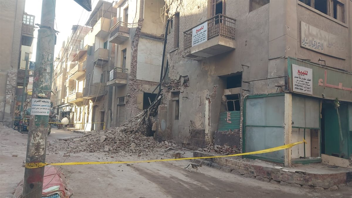 موقع أنهيار منزل قديم&nbsp;