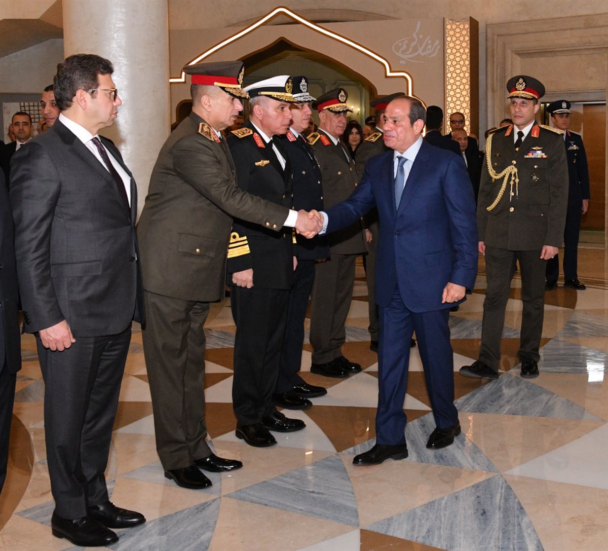 الرئيس السيسي خلال حفل الإفطار السنوي للقوات المسلحة