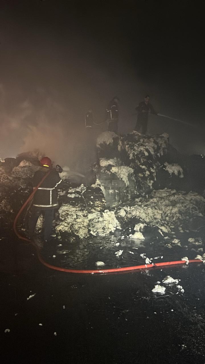 حريق سيارة نقل ببورسعيد&nbsp;