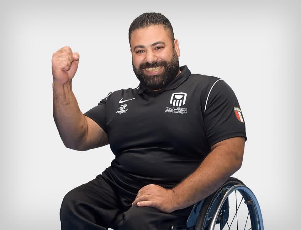 هاني عبد الهادي بطل رفع الأثقال البارالمبي&nbsp;