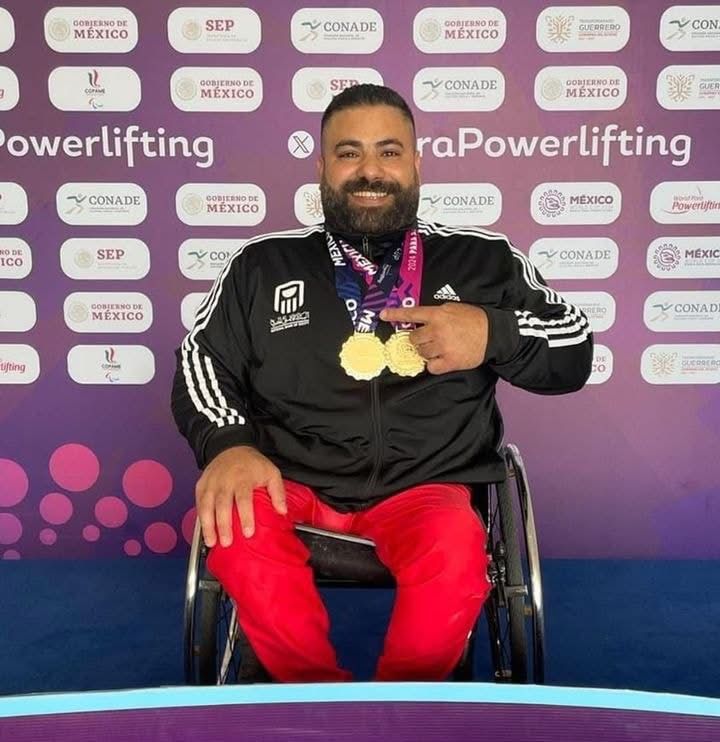 هاني عبد الهادي بطل رفع الأثقال البارالمبي&nbsp;