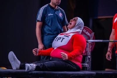 رندا تاج الدين بطلة رفع الأثقال البارالمبية&nbsp;