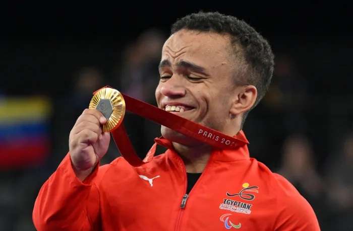 محمد المنياوي بطل رفع الأثقال البارالمبي&nbsp;