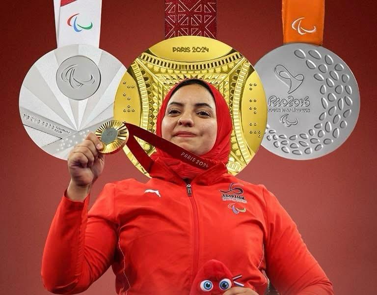رحاب رضوان بطلة رفع الأثقال البارالمبية