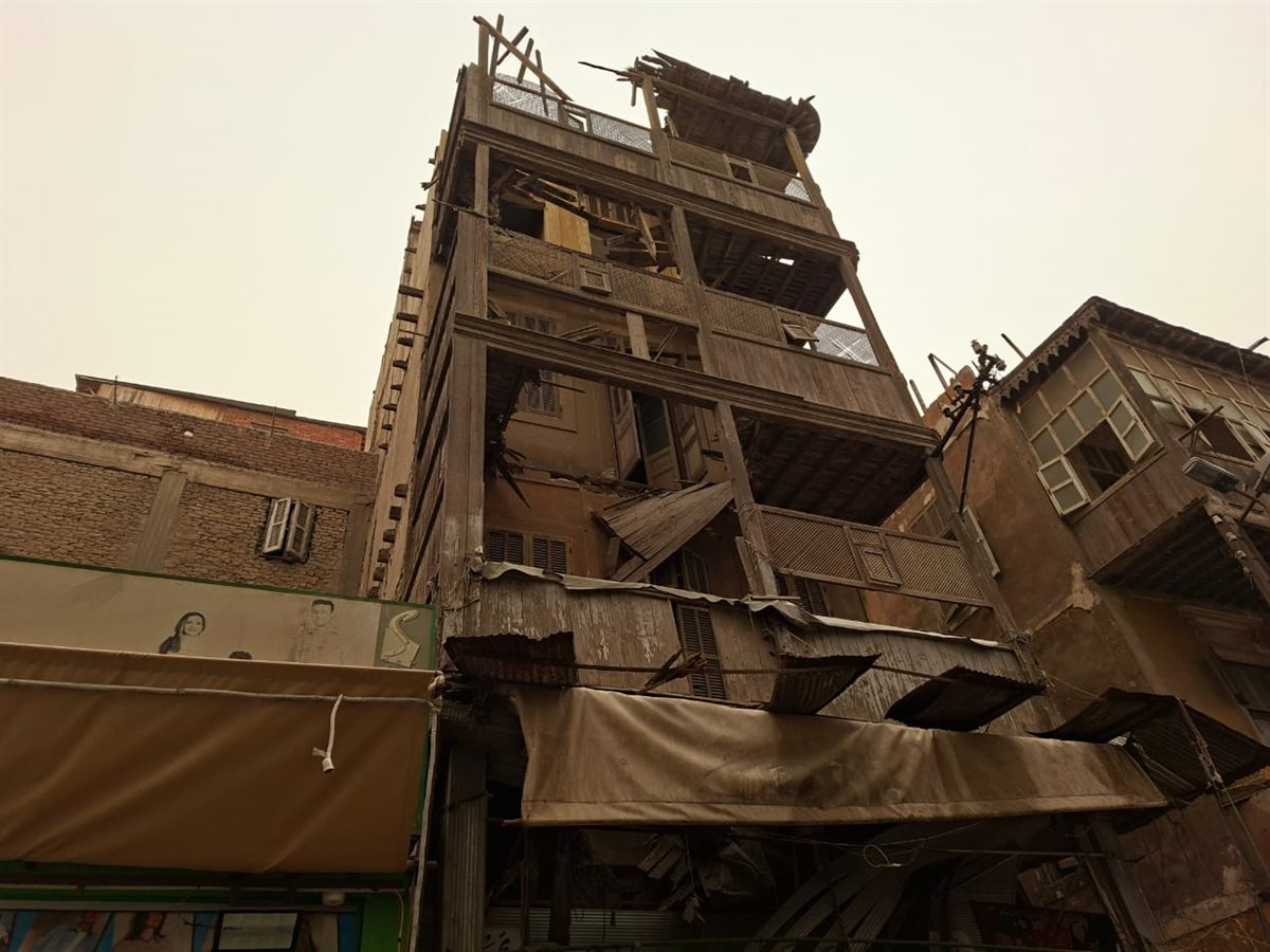 انهيار جزء من عقار ببورسعيد&nbsp;