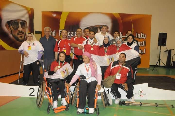 جيهان جلال بطلة رفع الأثقال البارالمبية