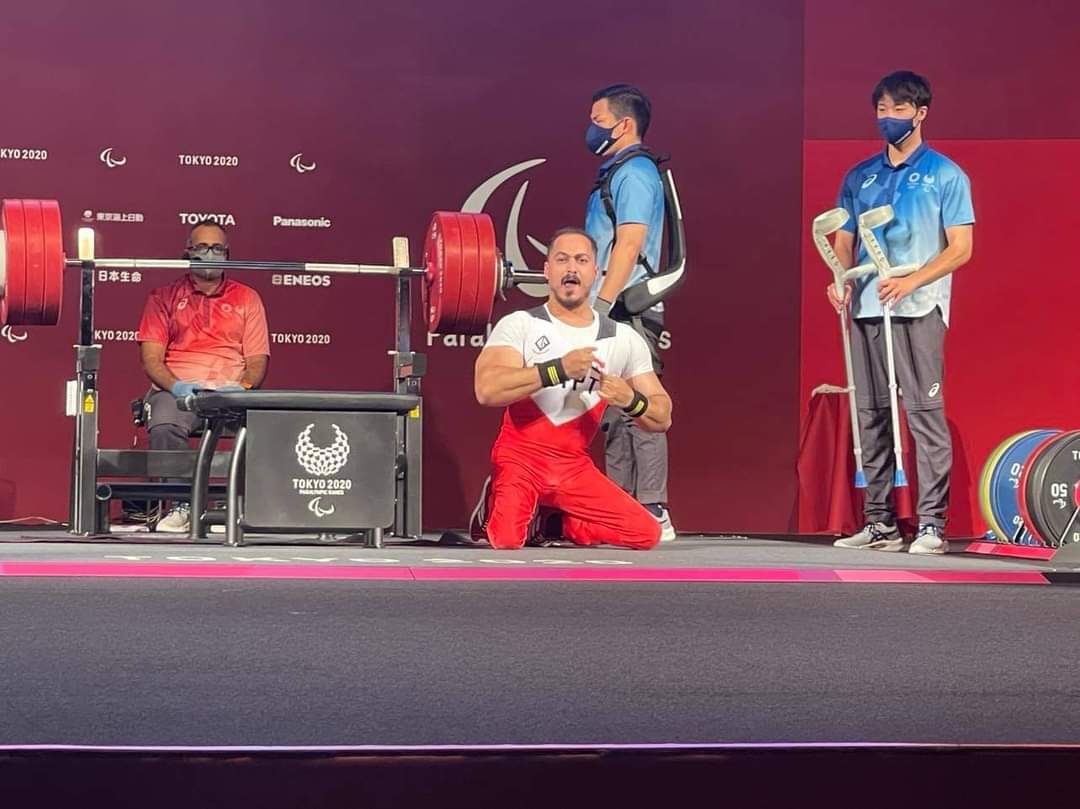 محمود صبري بطل رفع الأثقال البارالمبي&nbsp;