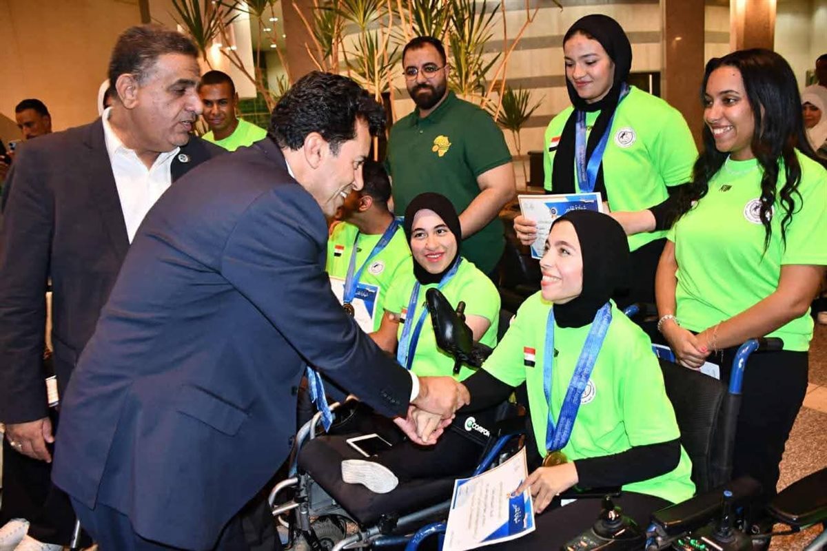 تسنيم محمد طلعت بطلة البوتشيا البارالمبية&nbsp;