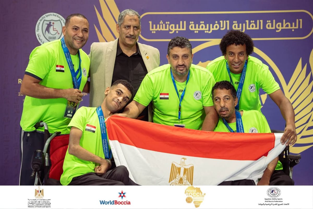 سمير عبد المعز خضري بطل البوتشيا البارالمبي