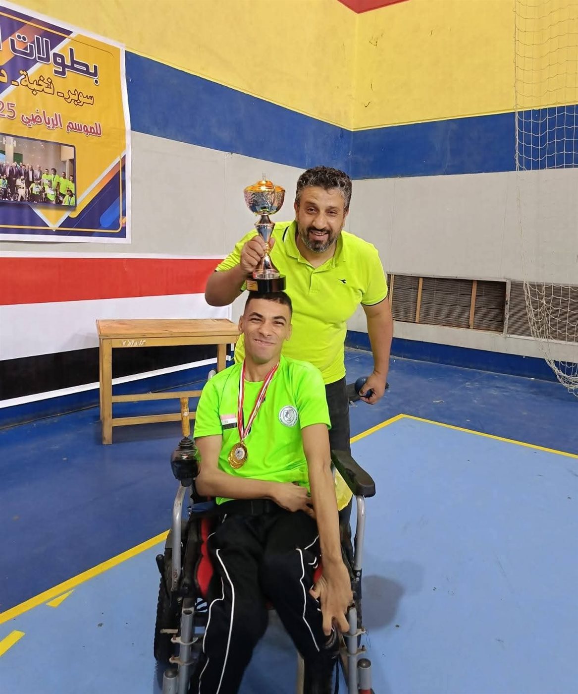 عبد الرحمن أحمد سعد بطل البوتشيا البارالمبي&nbsp;