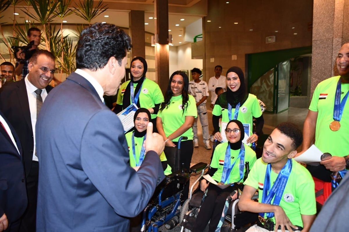 عبد الرحمن أحمد سعد بطل البوتشيا البارالمبي