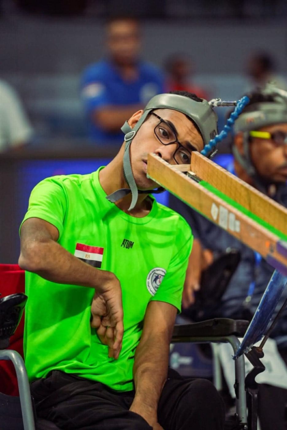 عبد الرحمن أحمد سعد بطل البوتشيا البارالمبي