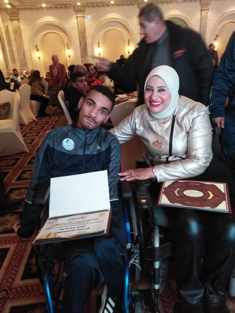 عبد الرحمن أحمد سعد بطل البوتشيا البارالمبي