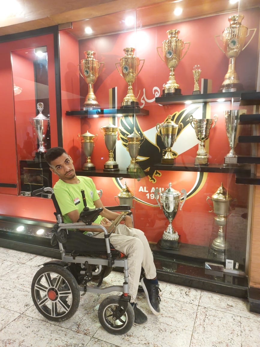 عبد الرحمن أحمد سعد بطل البوتشيا البارالمبي