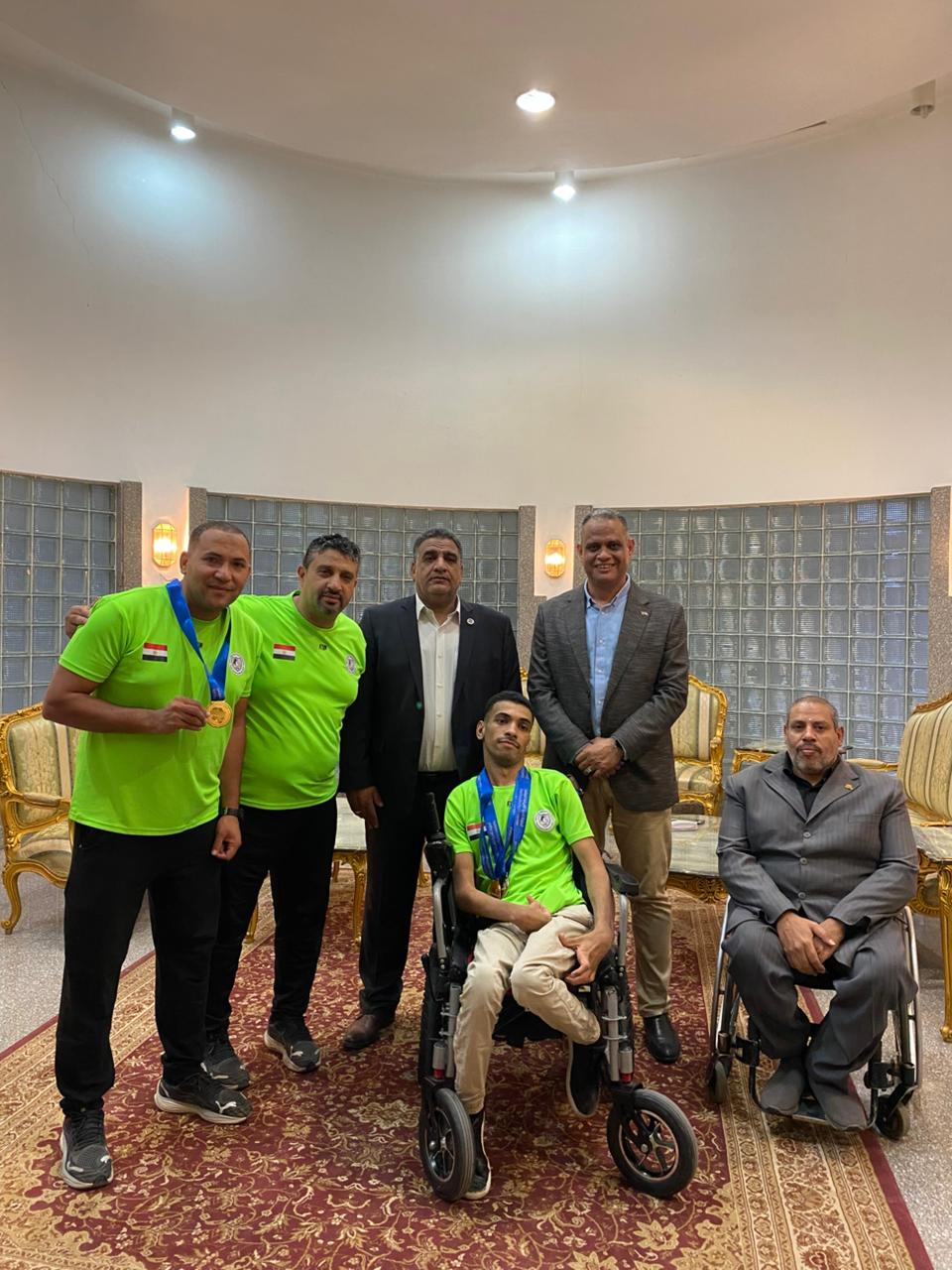 عبد الرحمن أحمد سعد بطل البوتشيا البارالمبي