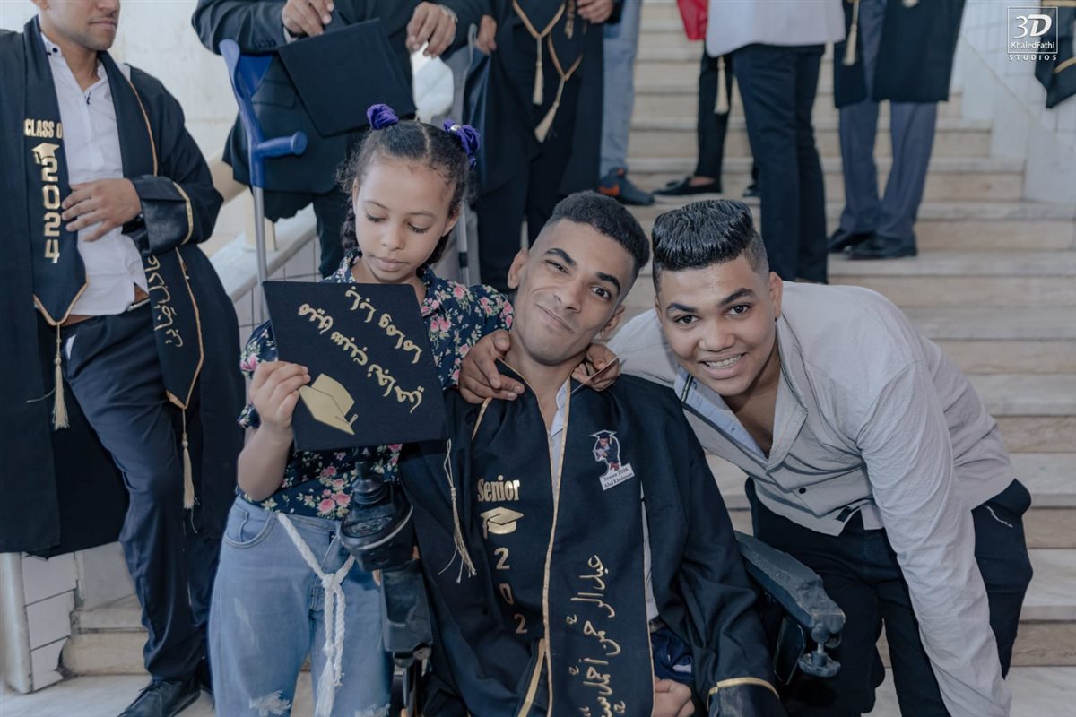 عبد الرحمن أحمد سعد بطل البوتشيا البارالمبي