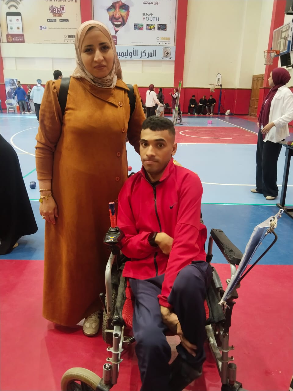 عبد الرحمن أحمد سعد بطل البوتشيا البارالمبي