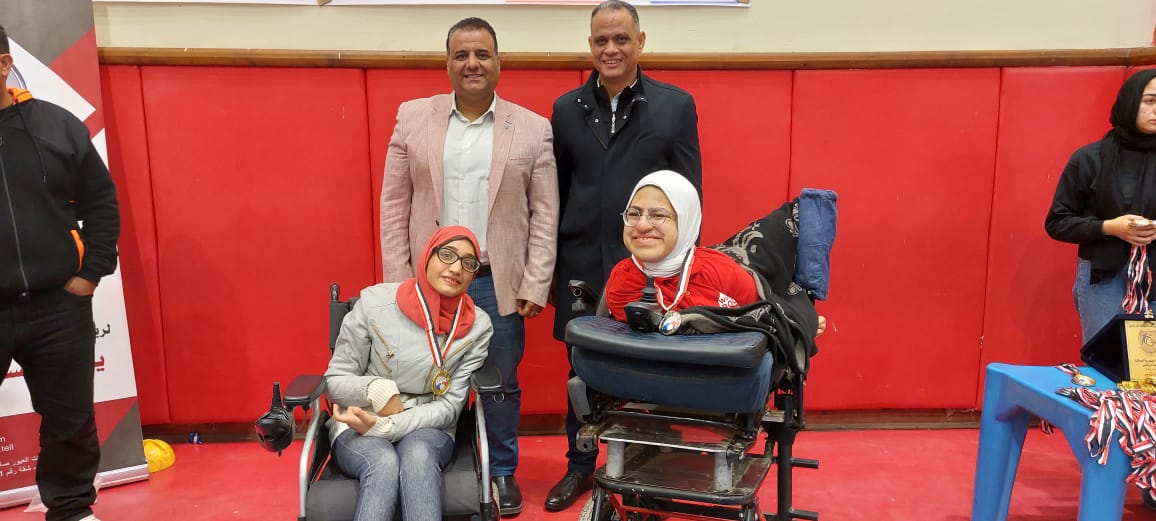رحمة مصطفي بطلة البوتشيا البارالمبية