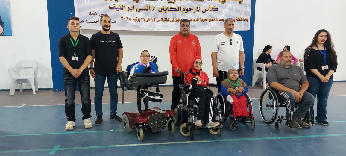 رحمة مصطفي بطلة البوتشيا البارالمبية