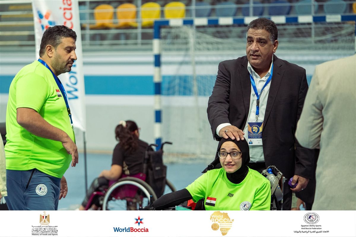 رحمة مصطفي بطلة البوتشيا البارالمبية