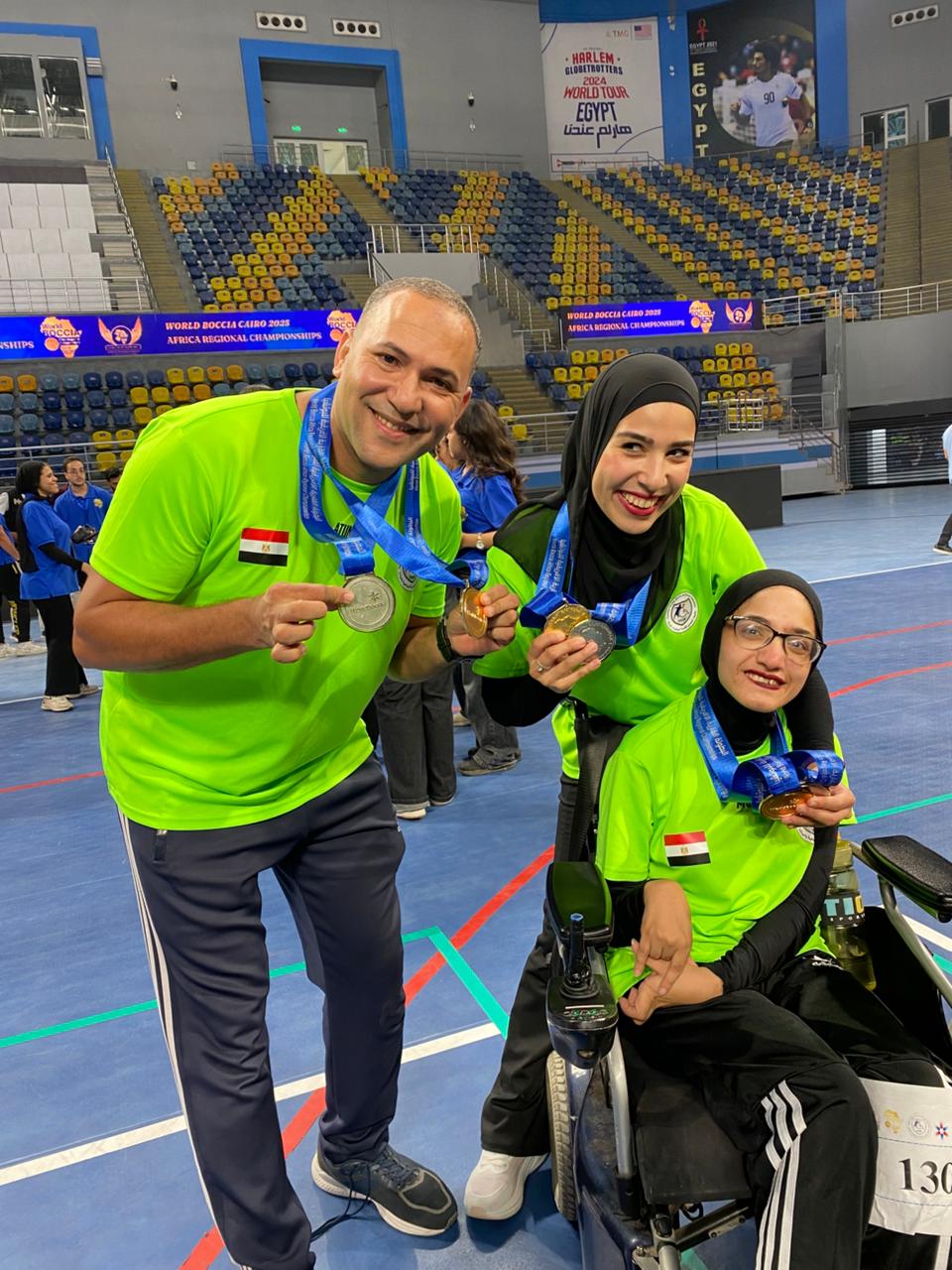 رحمة مصطفي بطلة البوتشيا البارالمبية