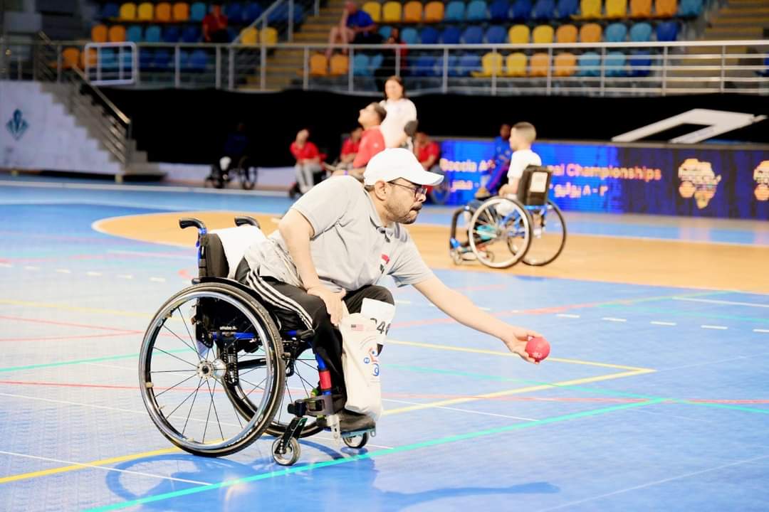محمود نبوي منصور بطل البوتشيا البارالمبي