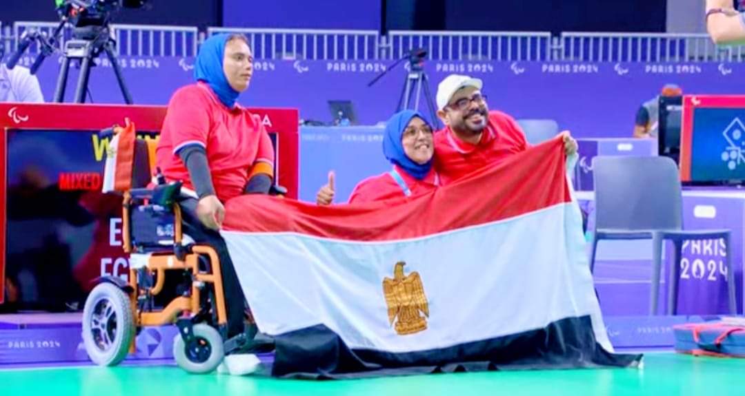 محمود نبوي منصور بطل البوتشيا البارالمبي