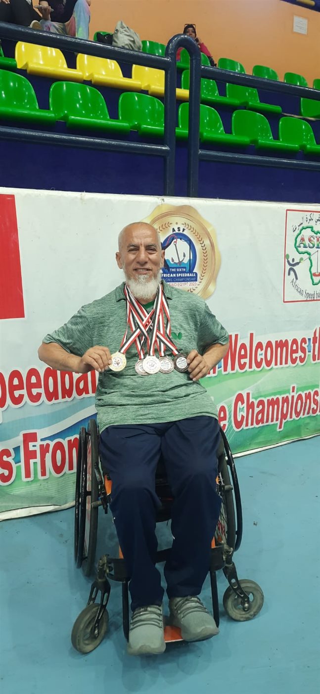 خالد عبد السلام إبراهيم رمضإن بطل تنس الطاولة البارالميي&nbsp;