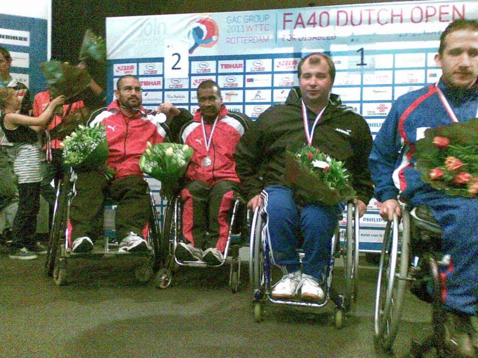 سامح محمد عيد عبد العزيز بطل تنس الطاولة البارالميي&nbsp;