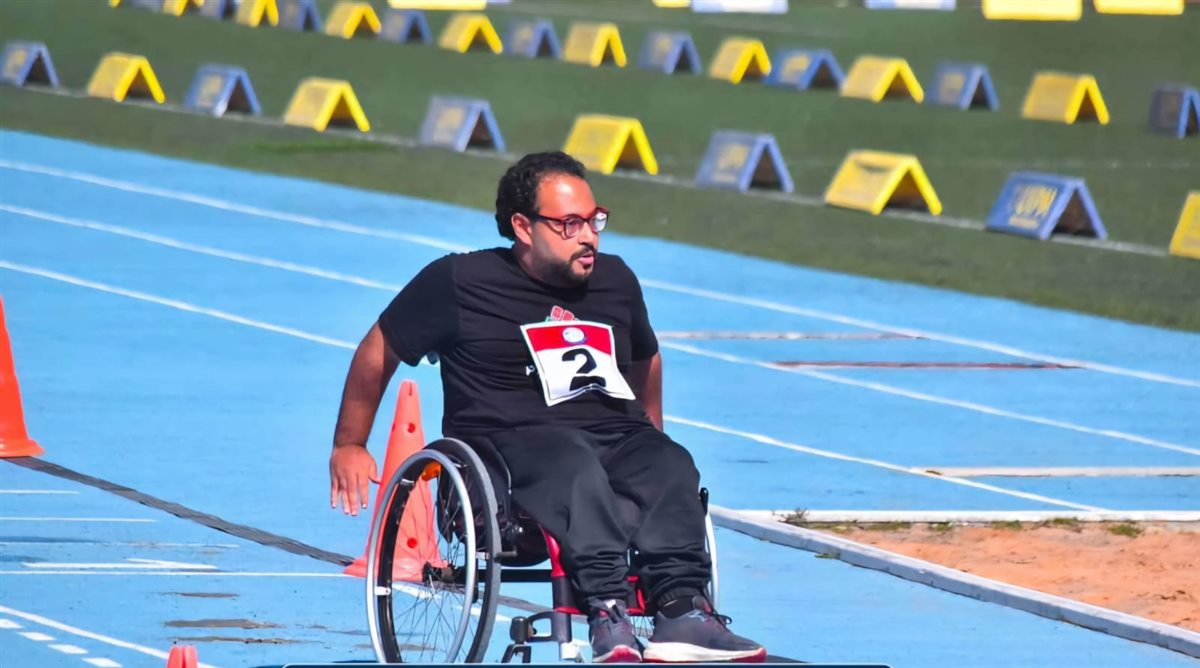 علي محمود بطل سلاح سيف المبارزة البارالمبي&nbsp;