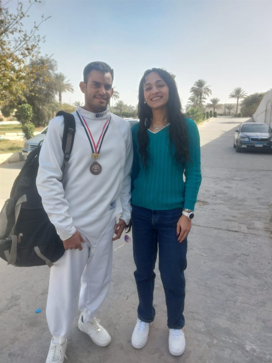 وحيد خالد حسن بطل سلاح سيف المبارزة البارالمبي