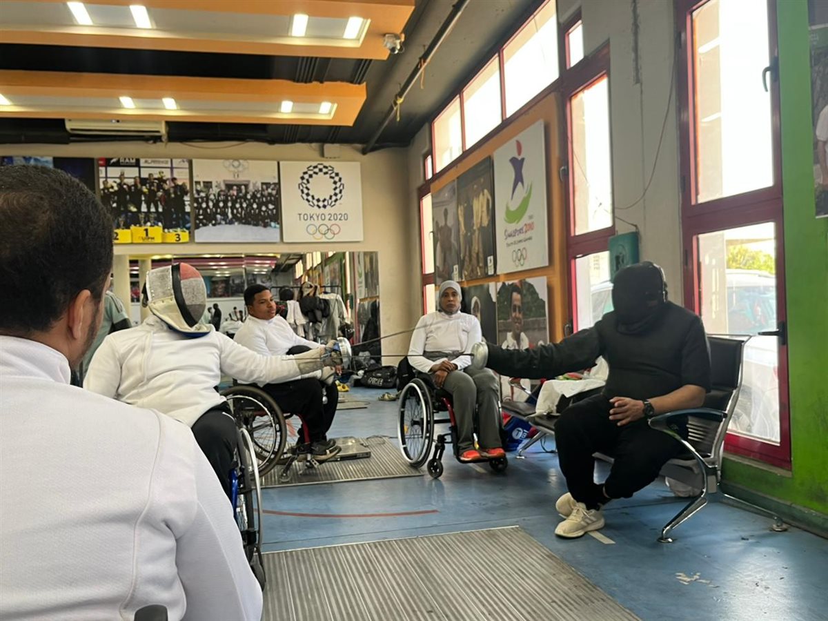 منى عبد الحميد محمد بخيت بطلة سلاح سيف المبارزة البارالمبية