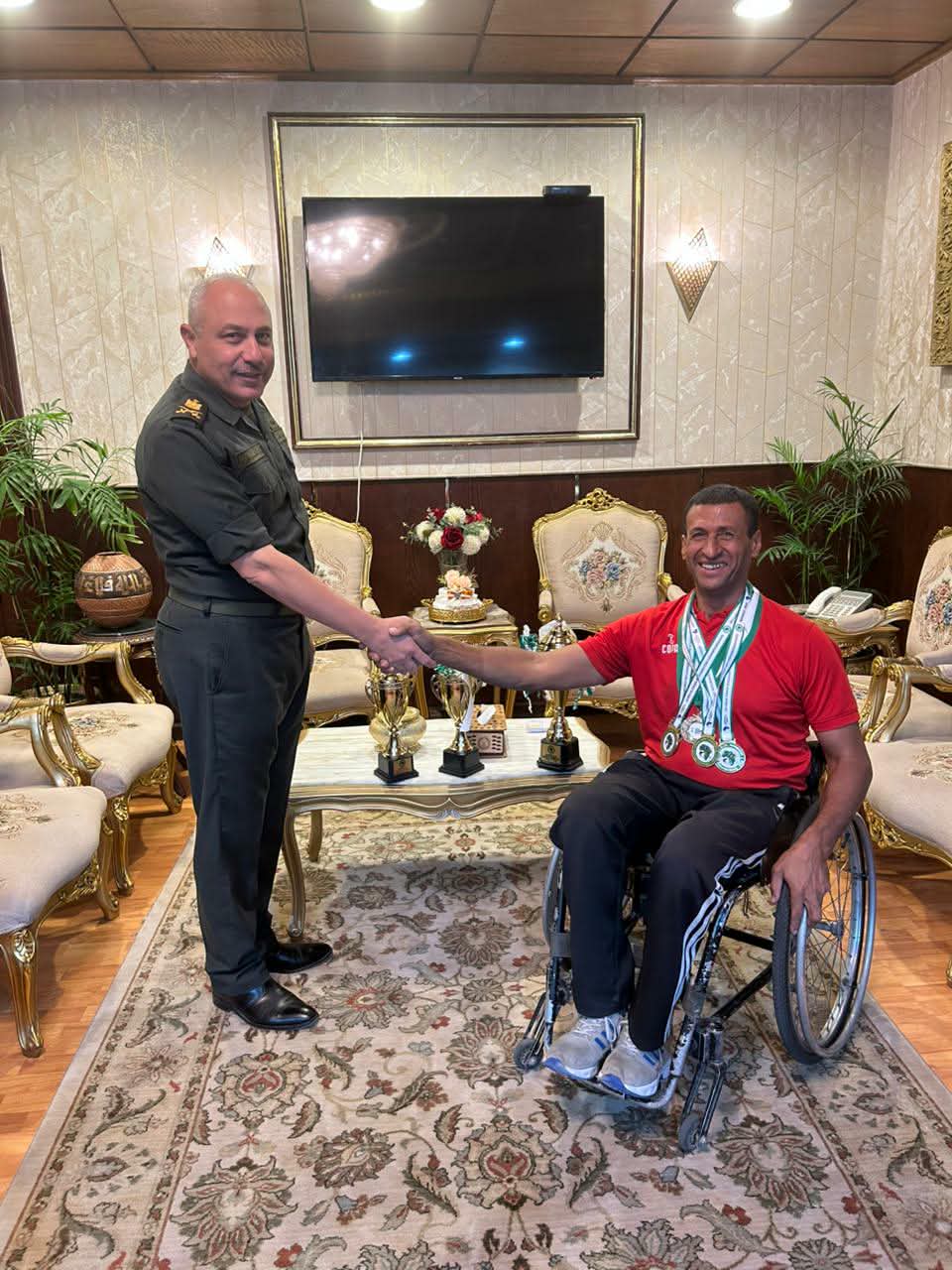 محمد رشاد أحمد بخيت بطل الريشة الطائرة البارالمبي