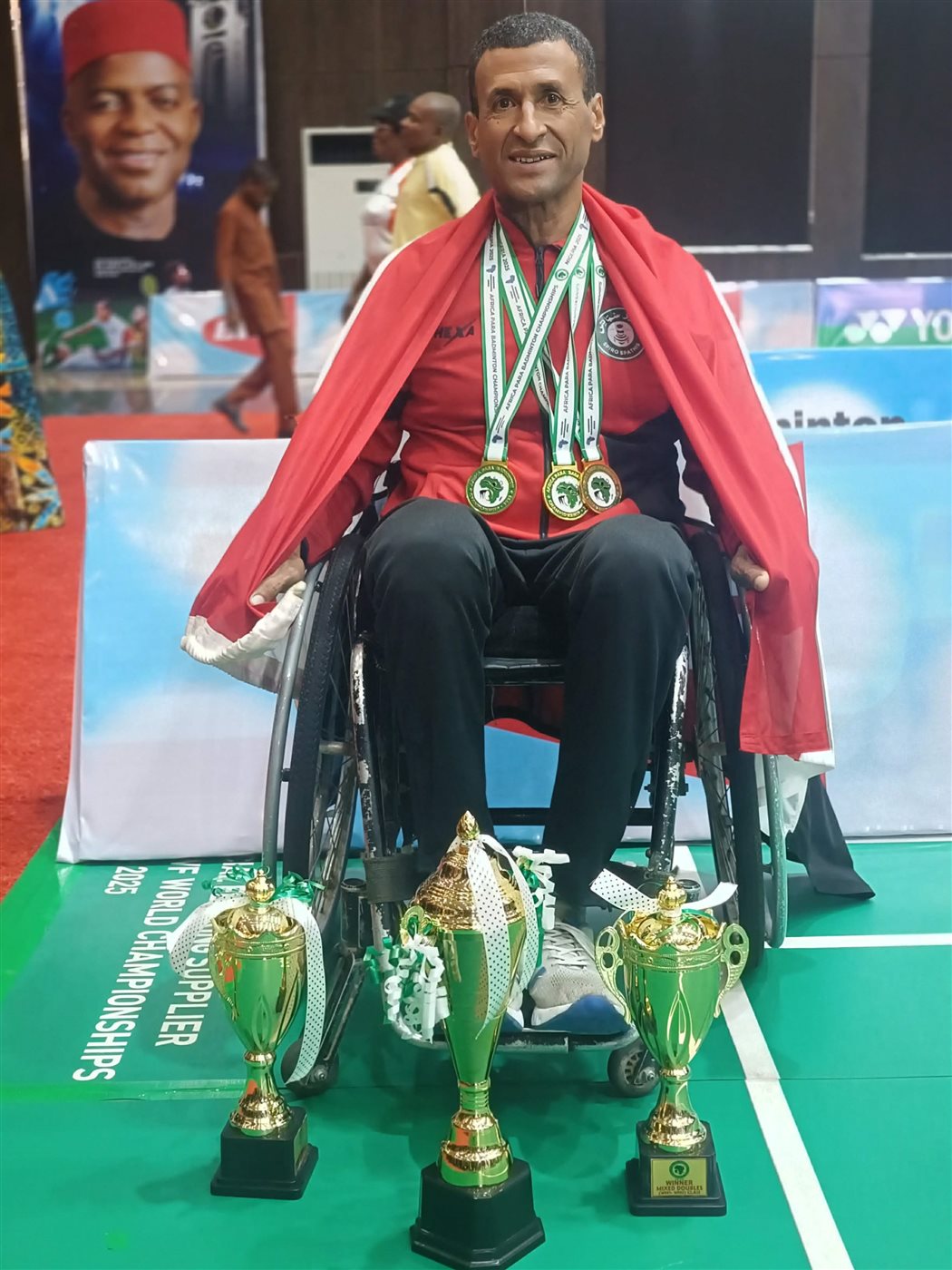محمد رشاد أحمد بخيت بطل الريشة الطائرة البارالمبي