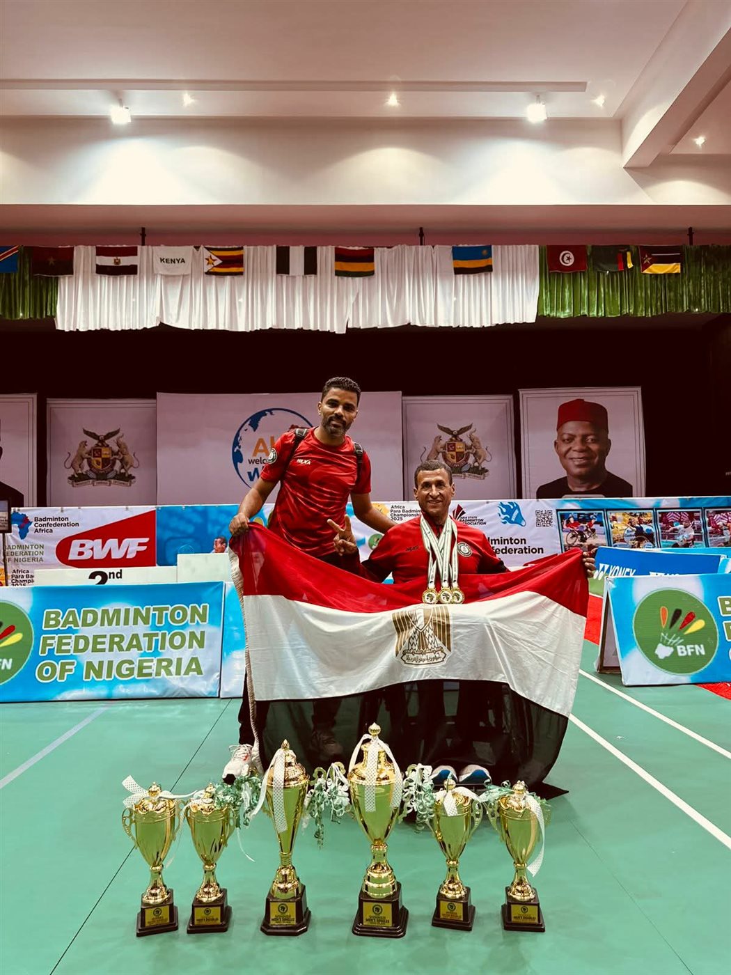 محمد رشاد أحمد بخيت بطل الريشة الطائرة البارالمبي