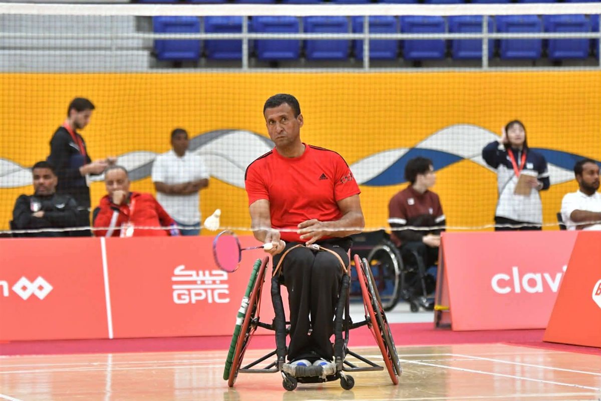 محمد رشاد أحمد بخيت بطل الريشة الطائرة البارالمبي
