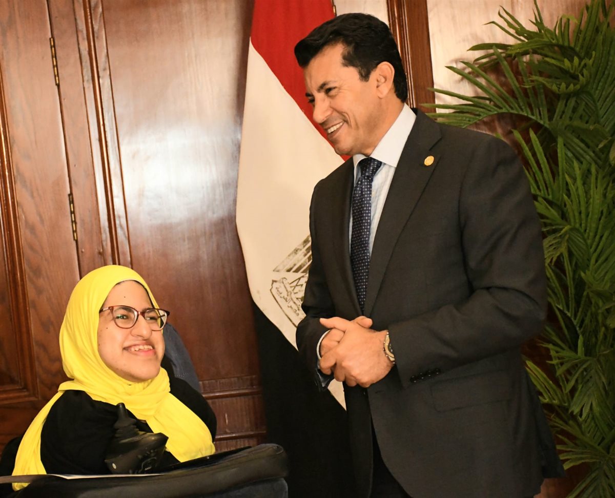 صفاء طه بطلة البوتشيا البارالمبية