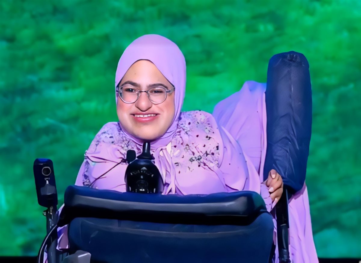 صفاء طه بطلة البوتشيا البارالمبية