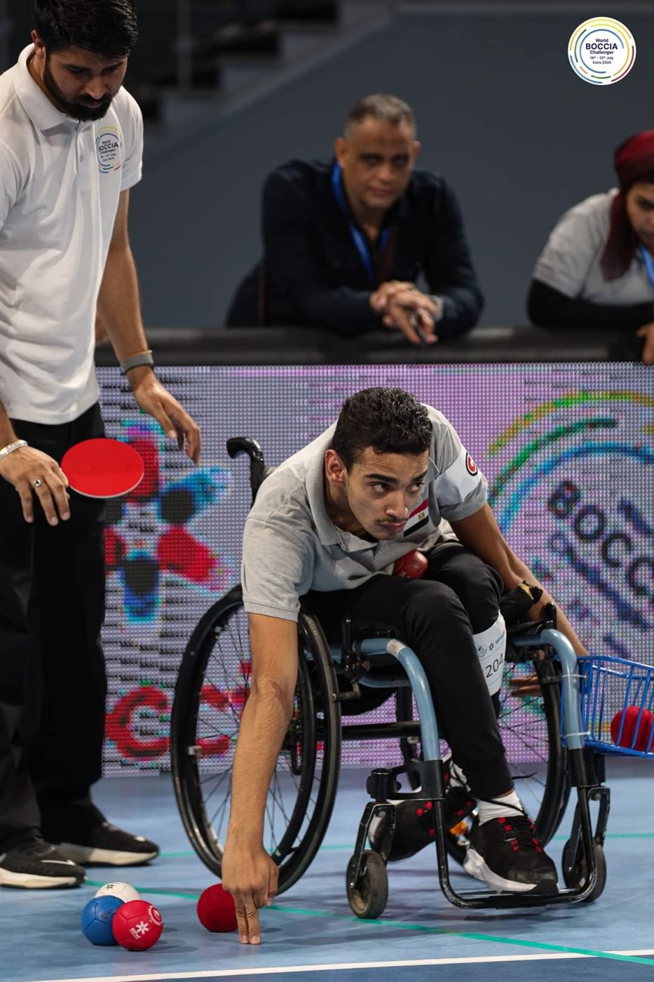 إسلام عمرو محمد بطل البوتشيا البارالمبي