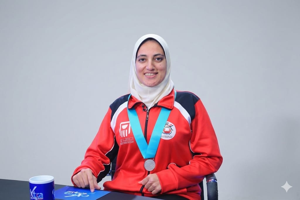 آيات أحمد سعيد بطلة الباراتجديف البارالمبية