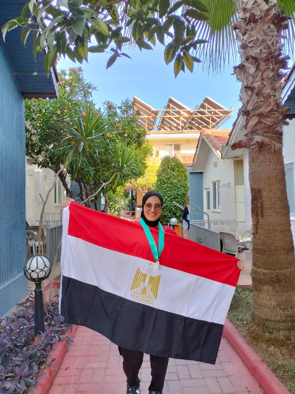 آيات أحمد سعيد بطلة الباراتجديف البارالمبية