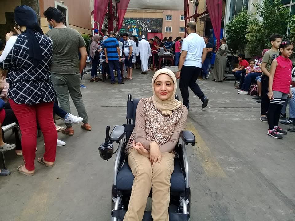 رحمة مصطفي بطلة البوتشيا البارالمبية&nbsp;