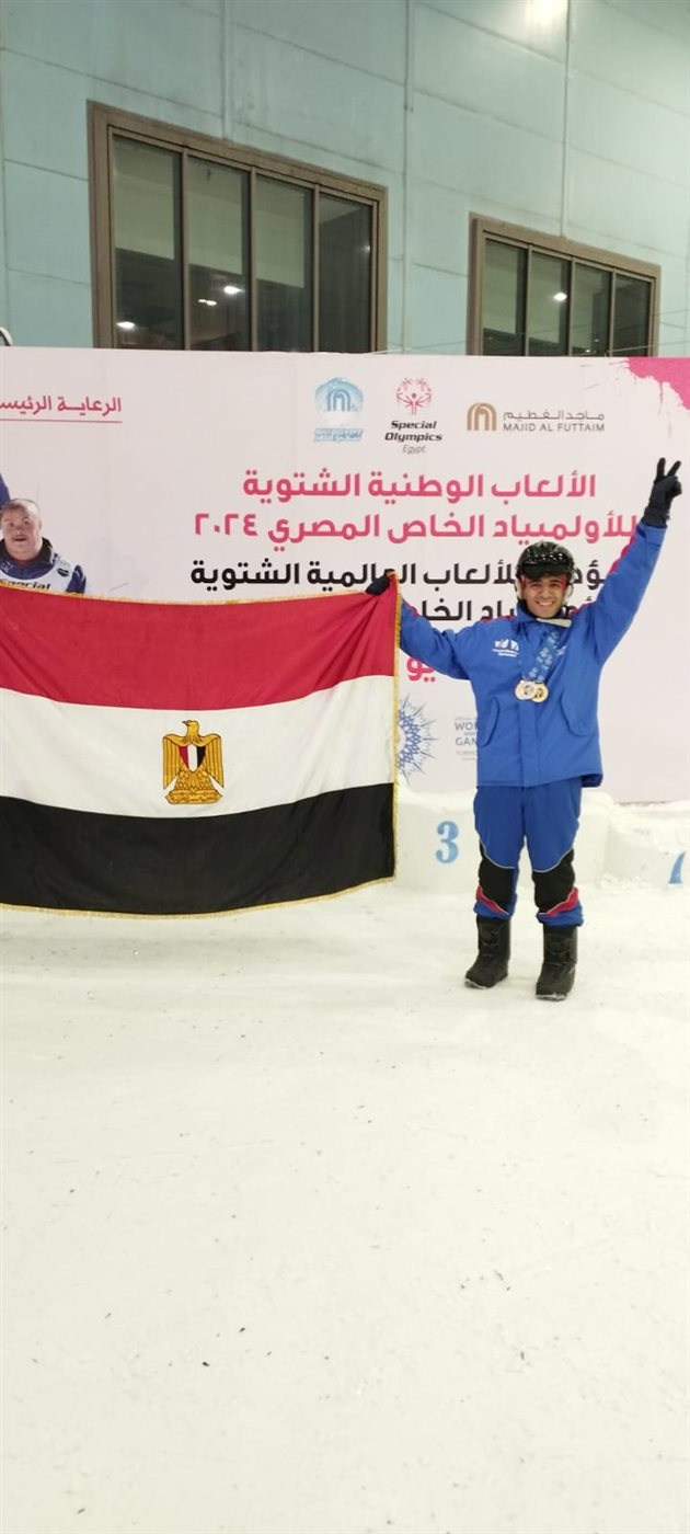انطوان ماجد سمير بطل الفروسية والتزحلق علي الجليد البارالمبي&nbsp;