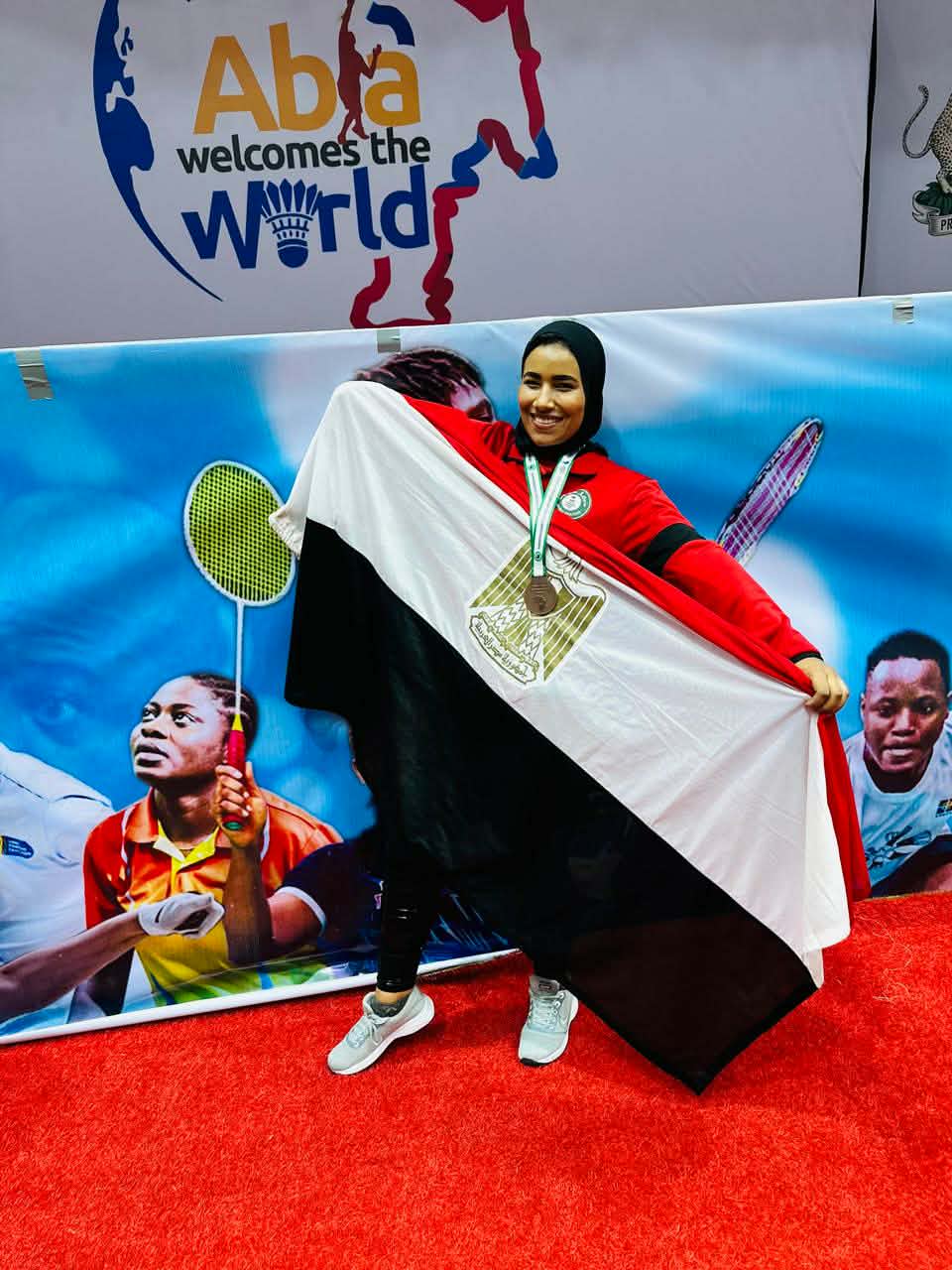 رحمة أحمد أبو شوشة بطلة البارابادمنتون البارالمبية