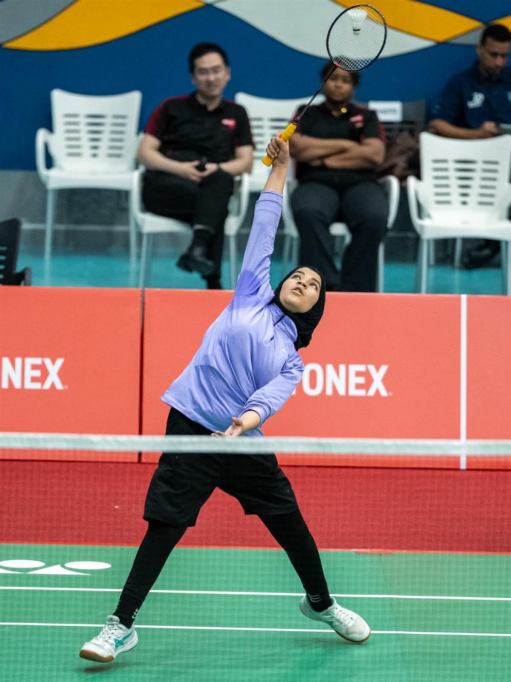 بسملة هاشم حسن بطلة الريشة الطائرة البارالمبية