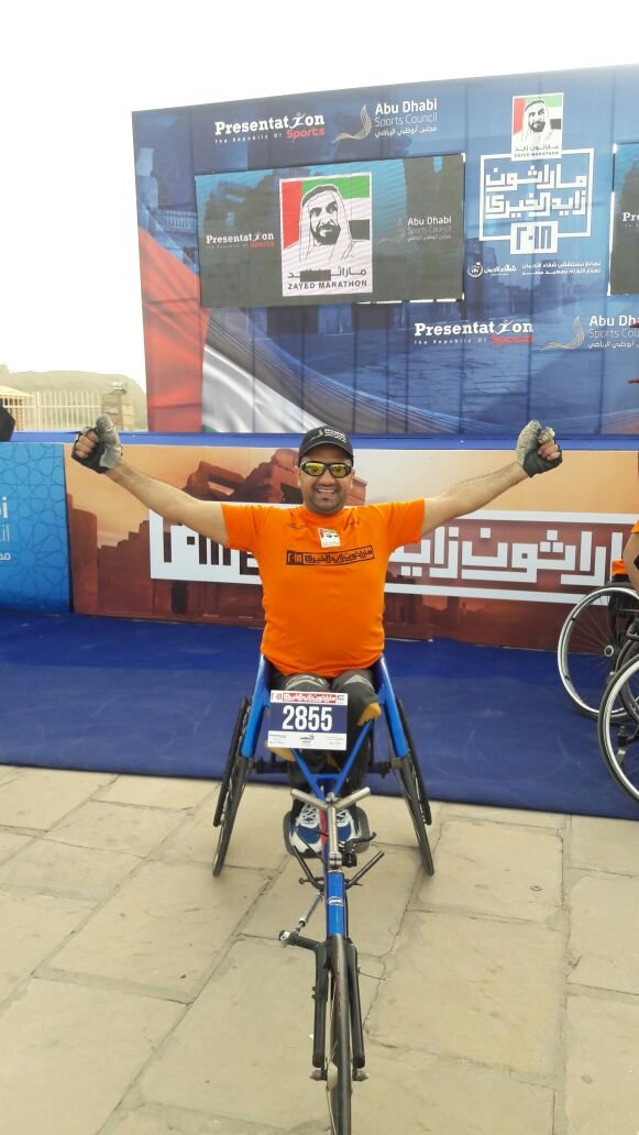 أحمد فتحي سعد، الشهير بـ«بيبو» بطل كرة السلة للكراسي المتحركة